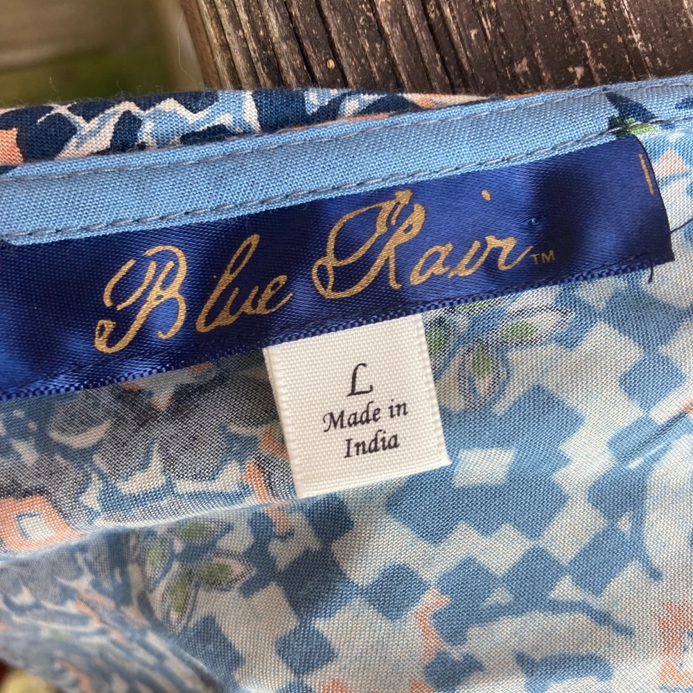 Blue & Cream Boho Floral Duster Jacket - Picture 9 of 9